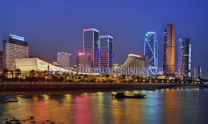 Xiamen, the Venue of CTEIF, the Famous Tungsten City, a Pretty Sea Garden. Eastern CBD