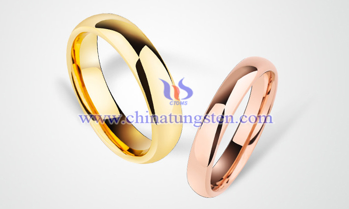 Gold Plated tungsten carbide rings